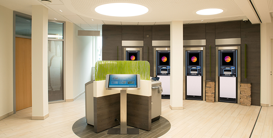 Bank floor with DN Series ATMs