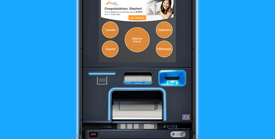Deploy Personalized offers on your ATM with Vynamic Marketing Software
