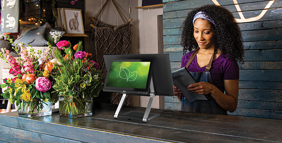 woman working at DN POS 