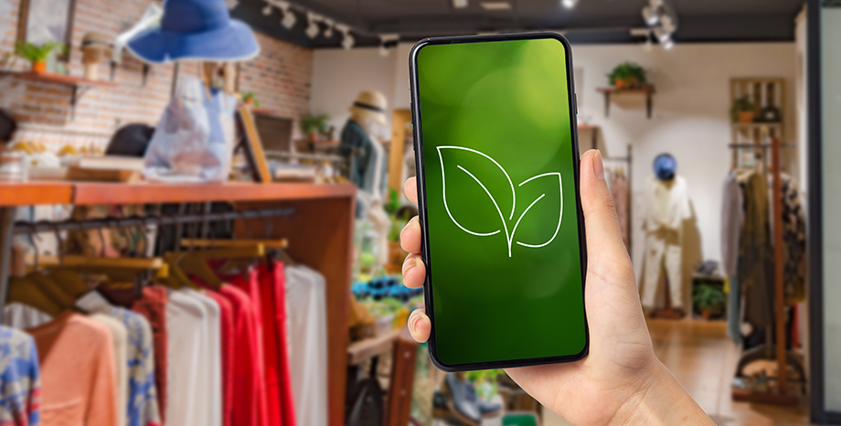 Phone showing digital receipt