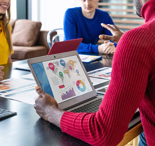 board meeting discussing data