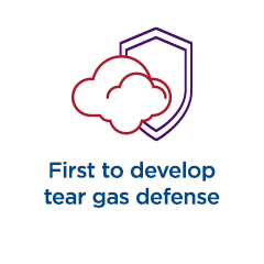 First to develop tear gas defense