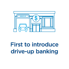First to introduce drive-up banking