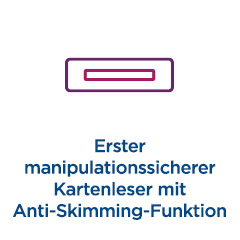 Erster manipulationssicherer Kartenleser mit Anti-Skimming-Funktion