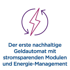 Der erste nachhaltige Geldautomat mit stromsparenden Modulen und Energie-Management