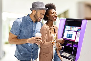 Couple at the ATM